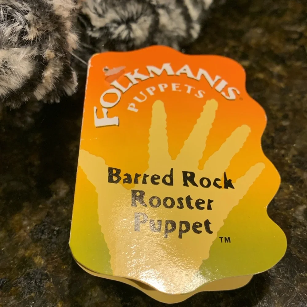 Folkmanis puppet barred red rooster puppet - Picture 2 of 5